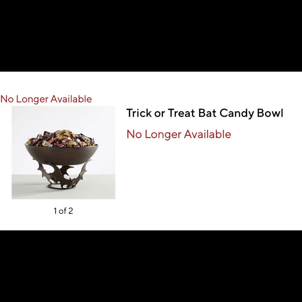 Pottery Barn Trick or Treat Bat Candy Bowl 🦇🍬🎃 - Picture 17 of 17